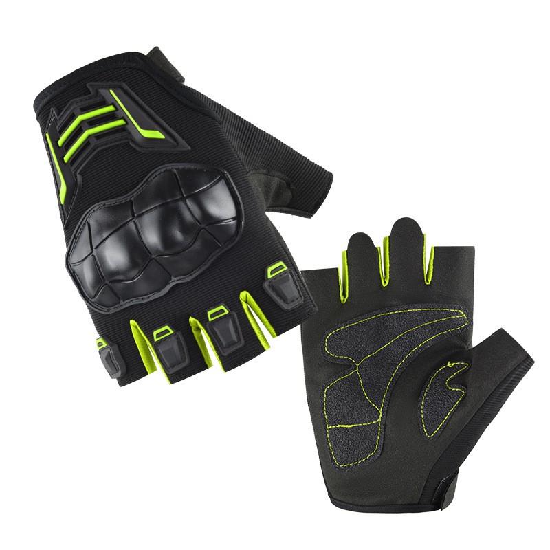 Mens Half-Finger Motorcycle Gloves Riding Outdoor Cycling Anti-Slip Breathable Durable Sport