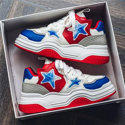 Fashion Original Men's Red Sneakers Fashion Designer Shoes Mens Trainers Comfortable Platform Sneakers Casual Men Zapatillas Informales