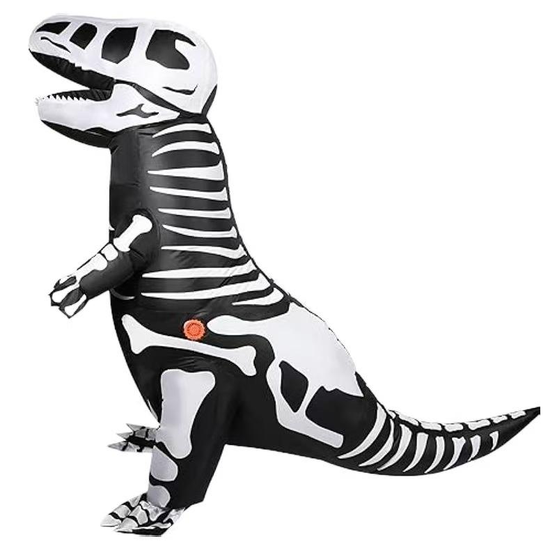 Skeleton Dinosaur Inflatable Costume Inflatable T-Rex Skeleton Costume for Halloween Performance and Party