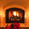 Log Grate, 27 Inch Heavy Duty Wheel Fire Grate with 6 Support Legs, Solid Powder-coated Steel Bars, Log Firewood Burning Rack Holder for Wood Stove
