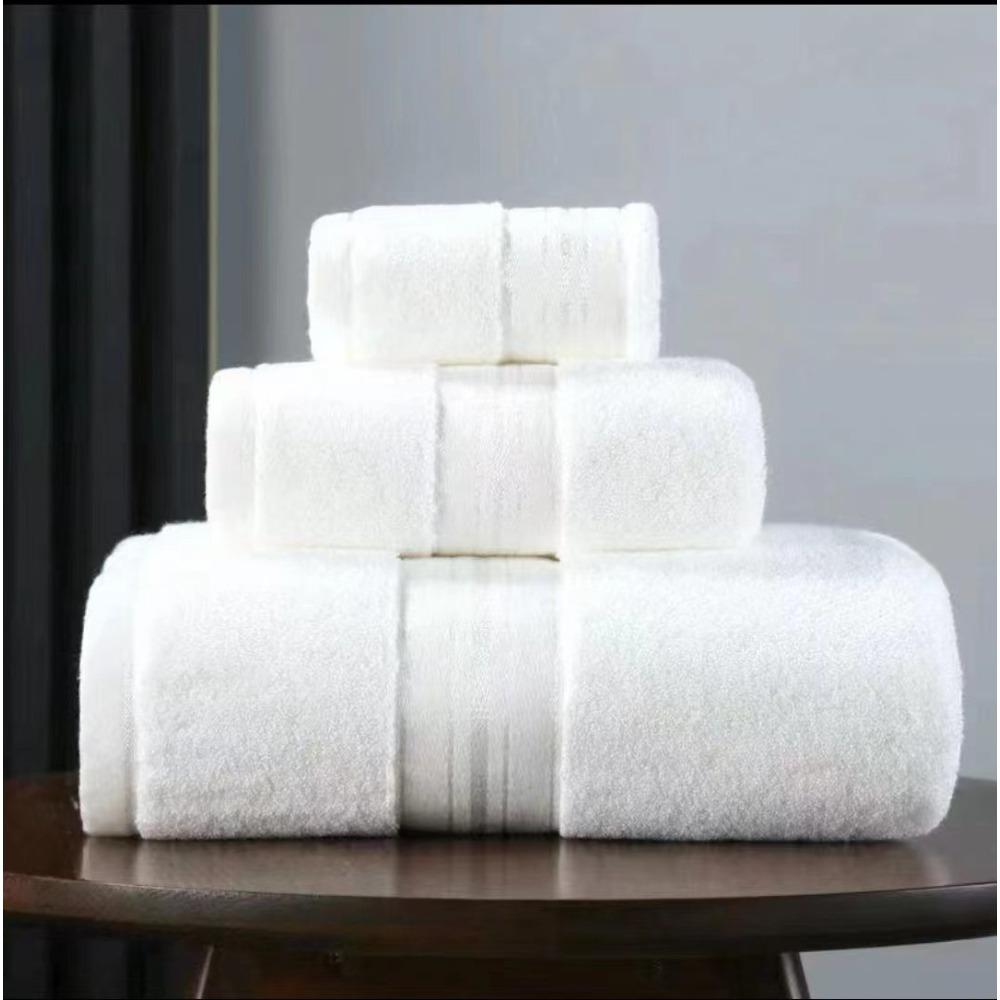 Spot large thickened cotton souvenir towel hotel men's sports face towel plain color broken gear water absorption