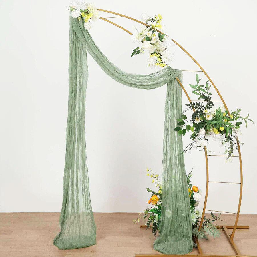 Gauze Wedding Arch Draping Fabric,Cheesecloth Ceiling Drapes for Wedding Ceremony Party Baby Shower Christmas Decoration
