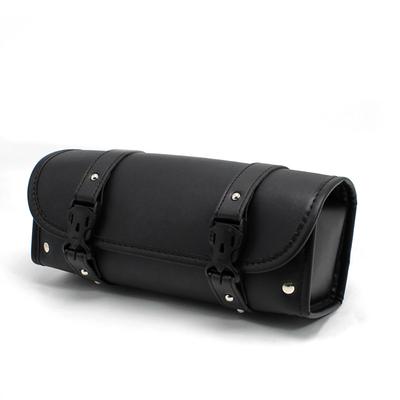 Motorcycle Tools Bag Retro Barrel Shape Motorcycle Front Bag Black Waterproof Saddlebags Motorcycle