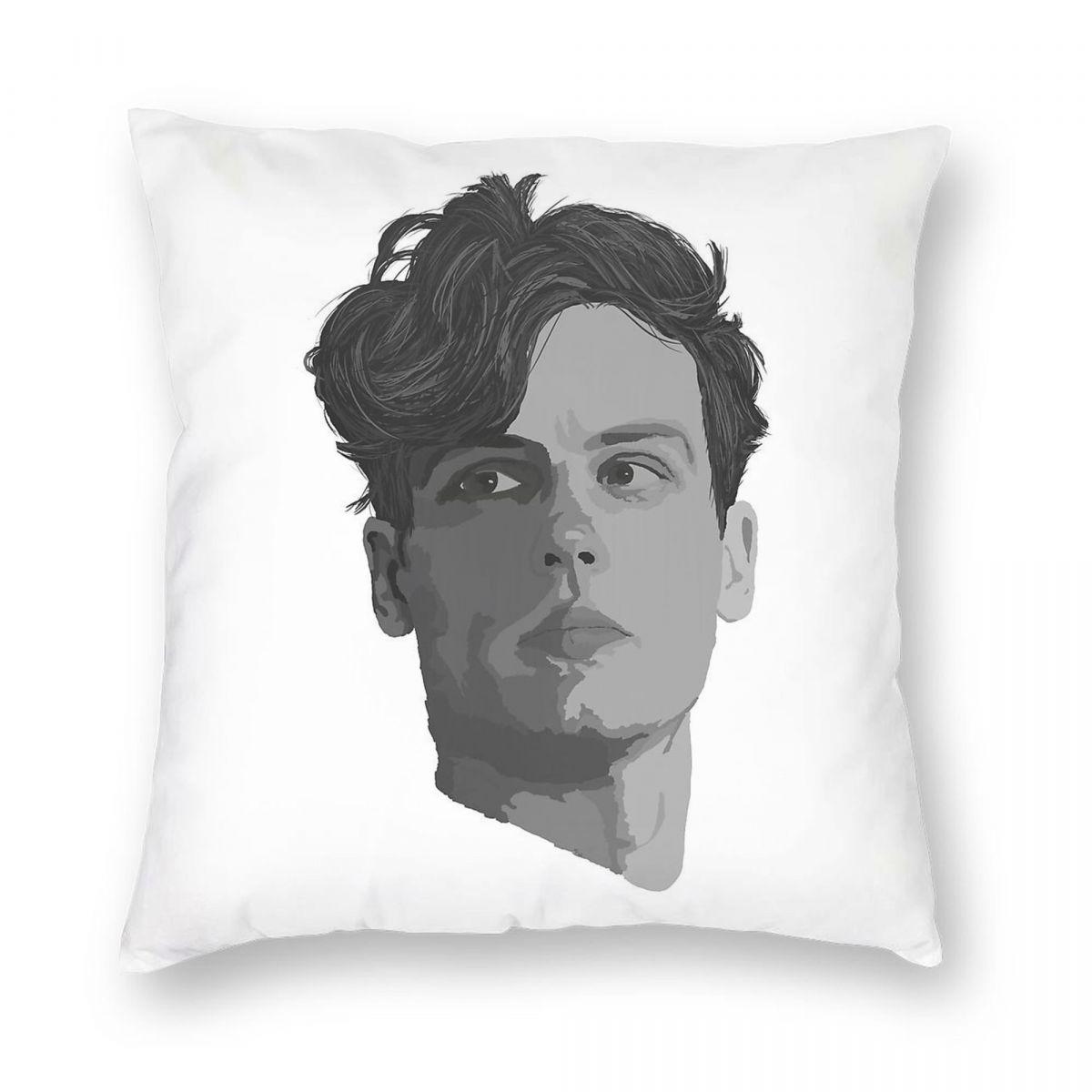 Criminal Minds Spencer Reid Square Pillowcase Polyester Linen Velvet Printed Zip Decorative Sofa Seater Cushion Cover 30x30cm