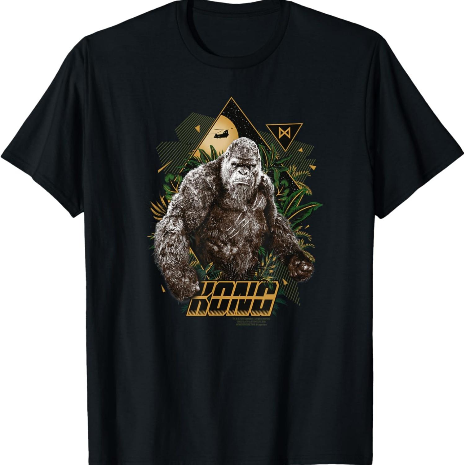 

Black Kong Diamond T-Shirt, Unisex-Adults, Short Sleeve, Movie Character T-Shirt, Size Small XXXXXL чёрный