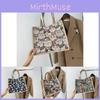 Spacious And Chic Canvas Handbag For Class With Unique Bear And Cat Designs