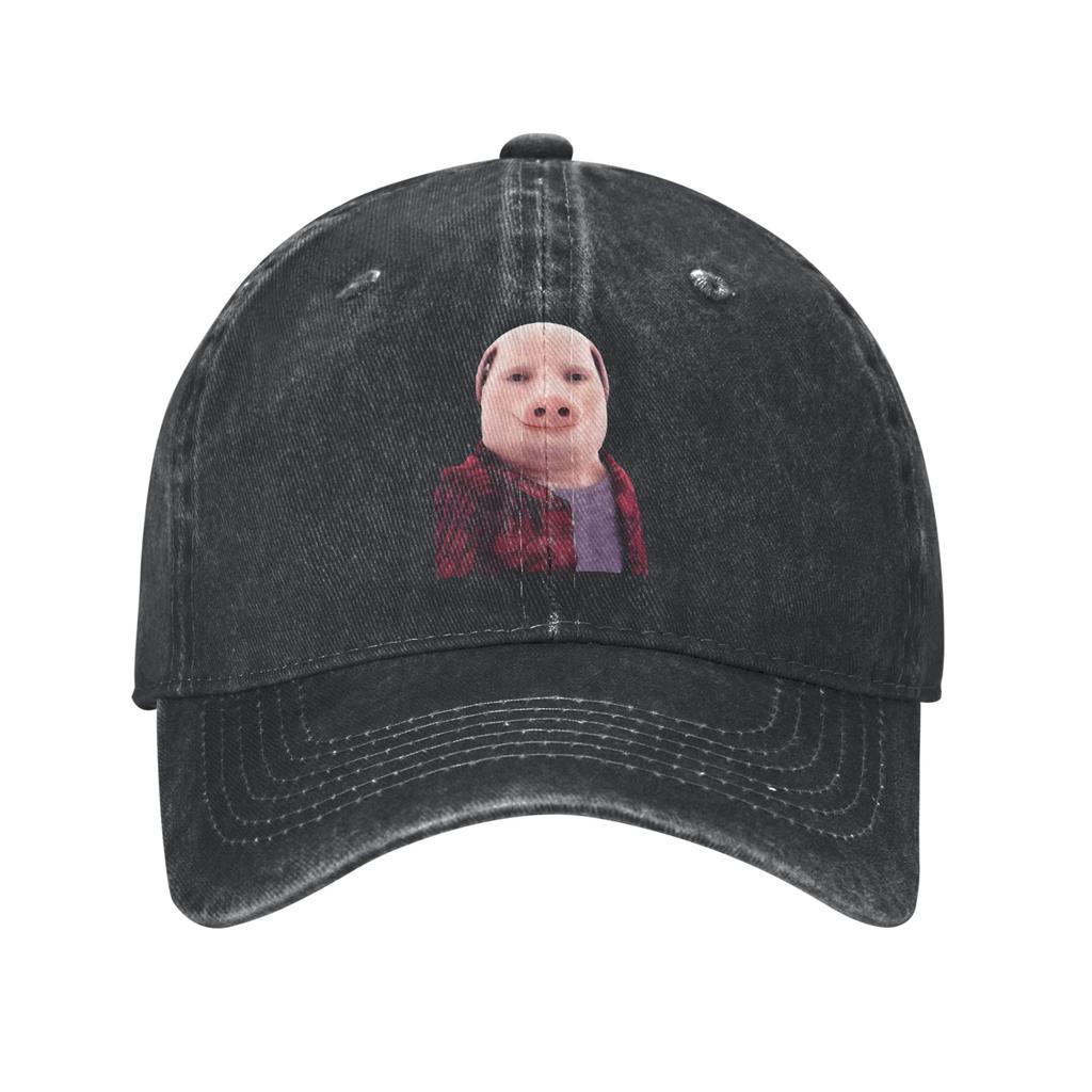 John Pork ruft Jeansstoff Kappe Lässig Baseballkappen Verstellbarer Hut Sommer Unisex Baseballkappen