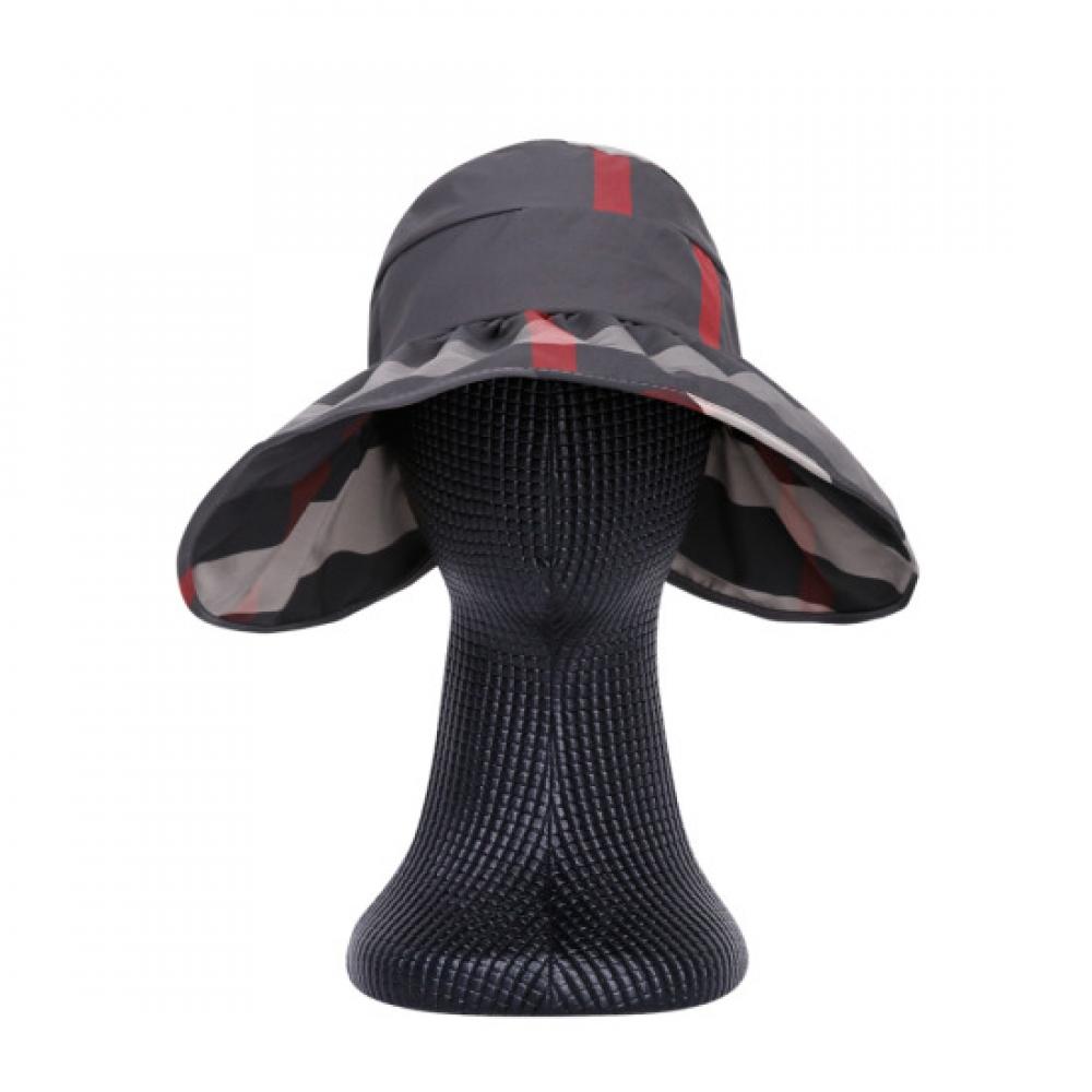 Shop Women S Sun Cap Check Uv Protection Km Wh 0586