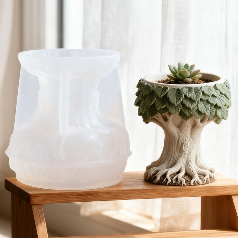 Silikon-Baumform für Bastelbeton-Pflanzgefäße, Aromatherapie-Becher und Aufbewahrungsbehälter, leicht zu reinigen, Heimdekoration, Geschenk