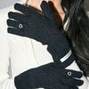 ZEROPLANET Heart Fingerhole Knit Gloves [BLACK]