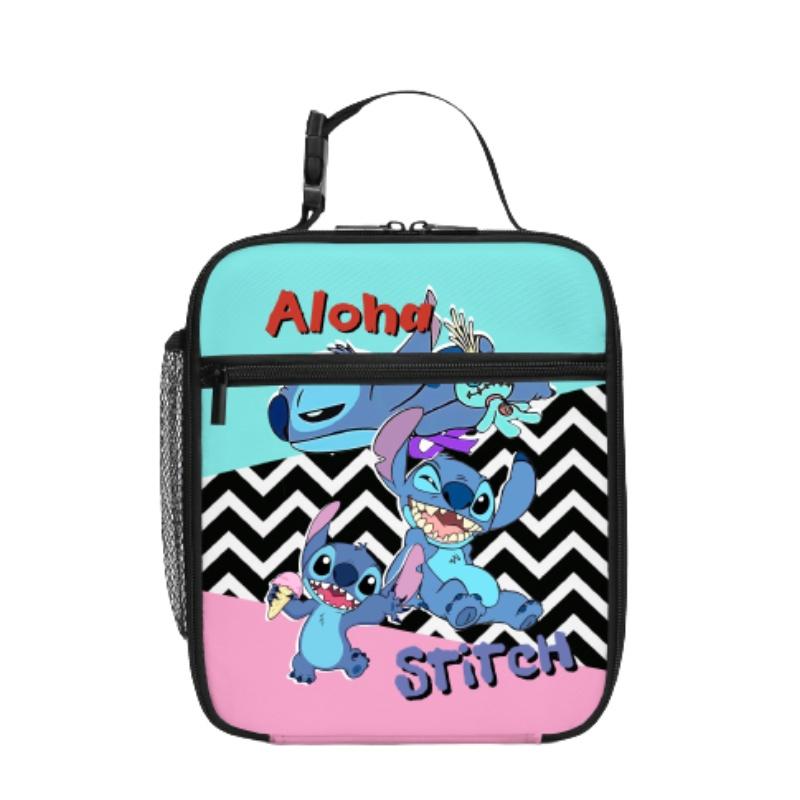 Runningtiger Stitch School Lunch Bag For Boys And Girls Breathable And Cute Design