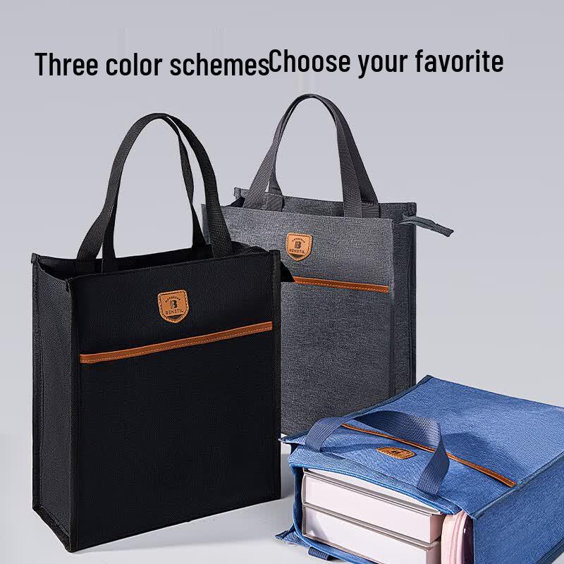 Deli Large Capacity Student Tutoring Handbag