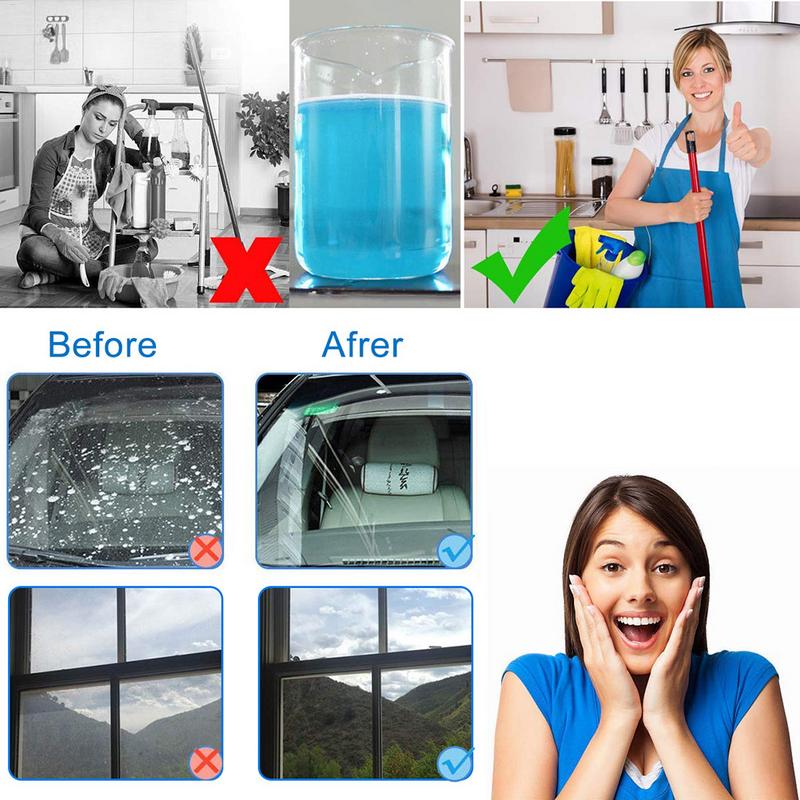 1PC Car Windshield Glass Solid Cleaner Windscreen Wiper Effervescent Tablets Toilet Cleaning Home Kitchen Car Accessories