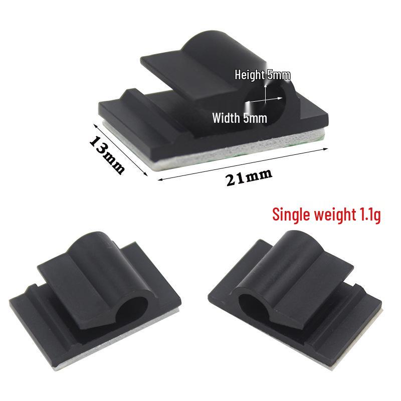 Self-Adhesive Wire Fixing Base NC1321 - Cable & Power Cord Clip Clamp