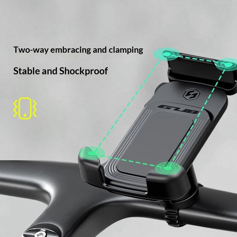 GUB P18 Rotatable Phone Mount for Bicycle / E-Bike / Scooter Shock Absorbing Quick Release Cellphone Bracket