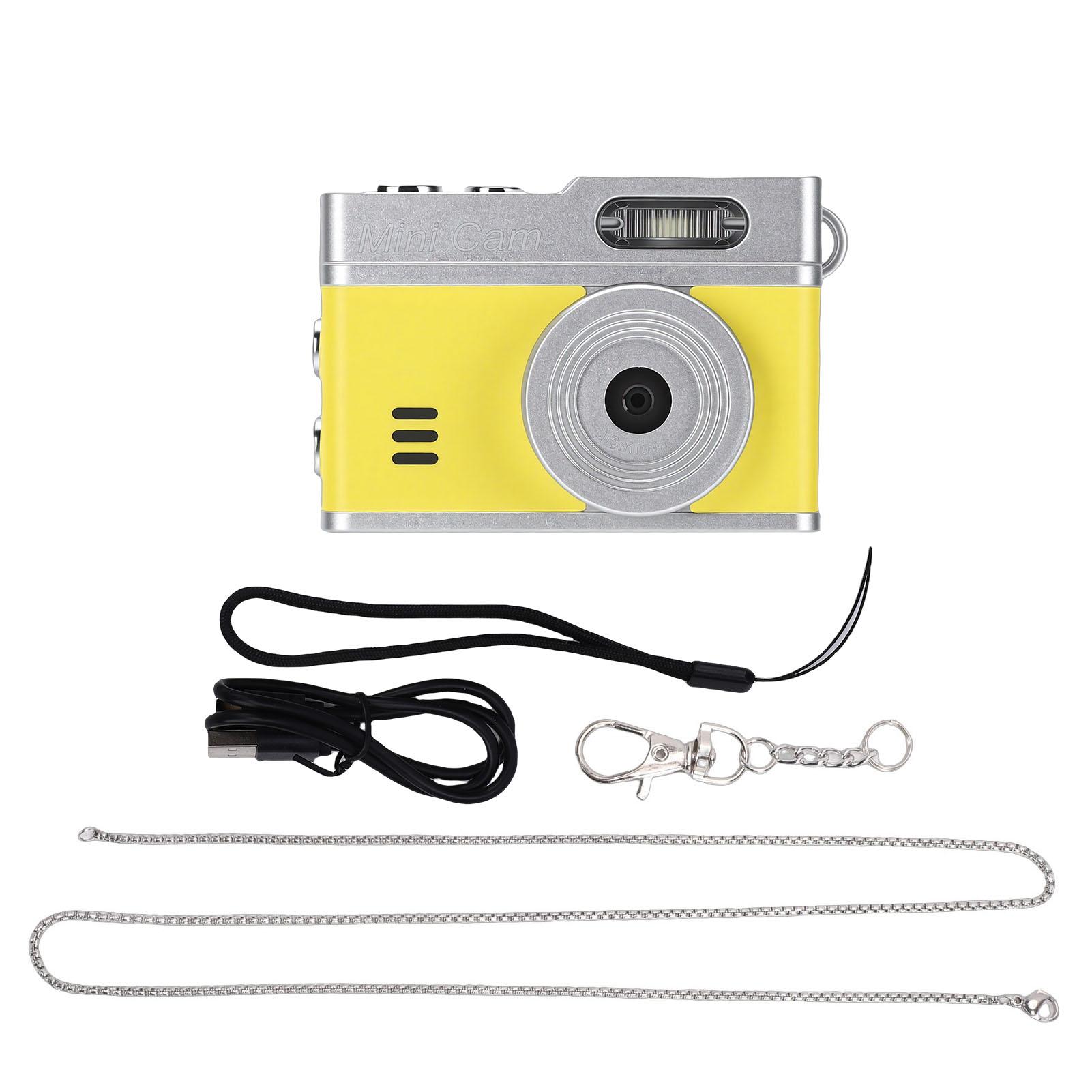 Tomtop Jms Yellow Digital Retro Camera 12Mp Photo 1080P Video Recording Camera For Campus Travel Photography