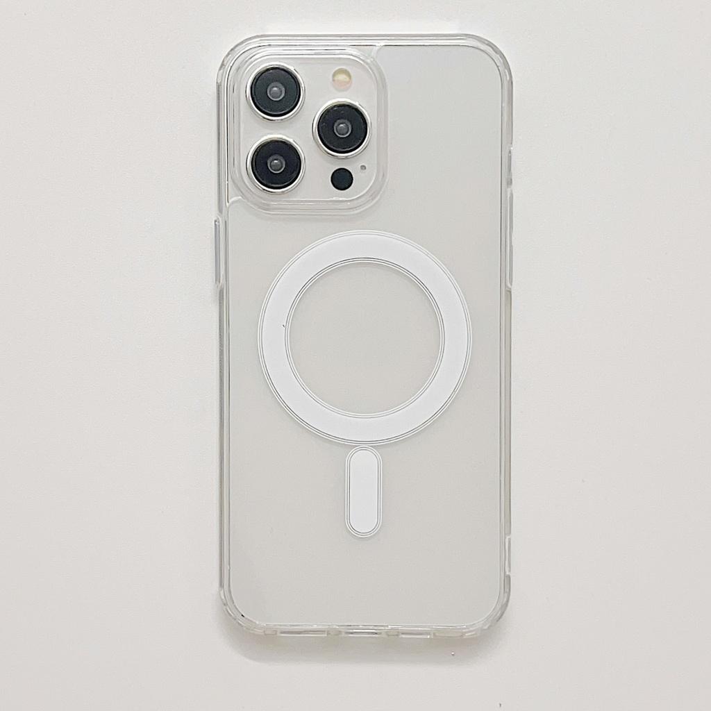 Acrylic transparent magnetic Apple phone case suitable for iPhone 17 Air 16E 15 Pro Max 14 plus 13 mini 12 11 XR XS X 8 7