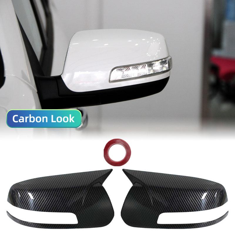Carbon Fiber Black Stick On Mirror Cover Cap For KIA Sorento XM 2009 2010-2013 2014 Rearview Side Wing Mirror Housing Shell
