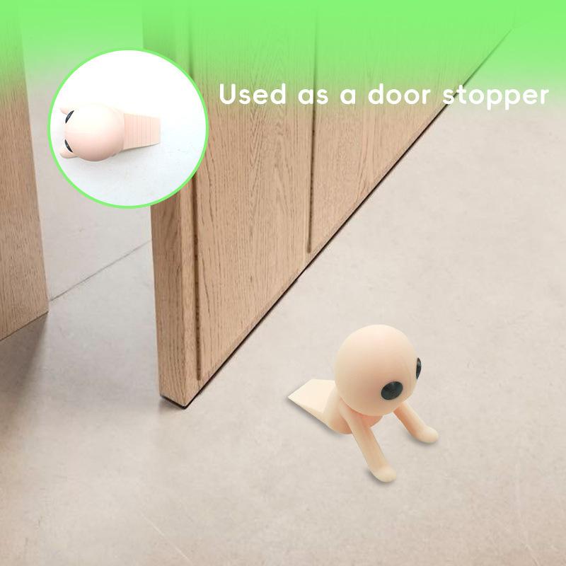 Türstopper Dekorativer Türstopper Miniatur Flexibel 3D-Druck Figur Rutschfestes Ornament für Schlafzimmer Wohnheimzimmer Reisen Mietwohnungen