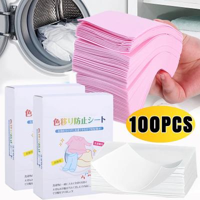 100/10 STÜCKE Wäschetabletten Starke Dekontamination Konzentrierte Wäscheblätter Unterwäsche Kleidung Reinigungspapier für Waschmaschine