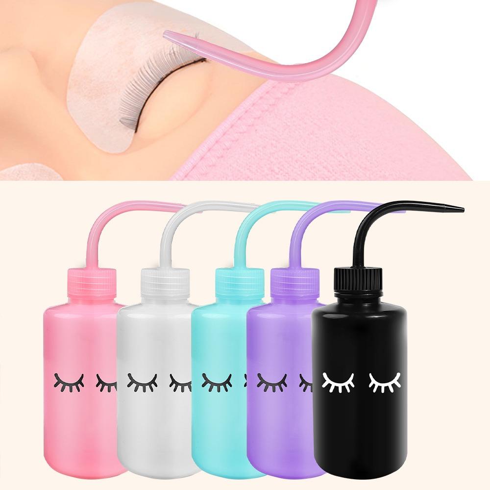 250ml Eyelash Cleaning Bottle No Spill Squeeze Washing Water Squirt Bottle For Eyelash Extension Tattoo Squeeze Dropper Bottle