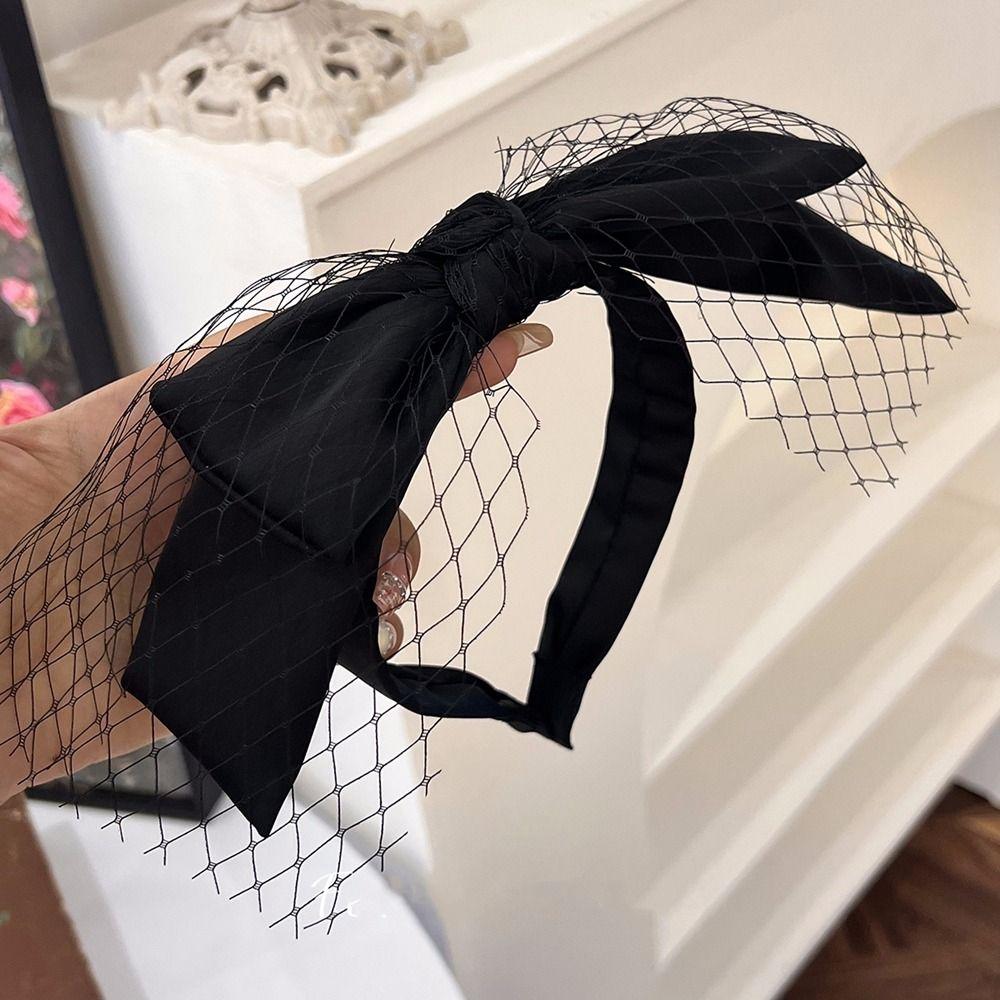 Hair Hoop Balletcore Bow Headband Female Hair Accessories Korean Style Headwear Bowknot Hair Band