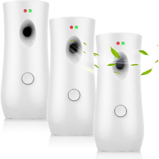 (3-Pack) Automatic Fragrance Dispenser Wall-mounted Aerosol Spray Air Freshener for Hotels, Home, Indoor, Offices, Schools, Restaurants, Commercial