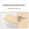 Countertop Bamboo Butter Dish Plate With Transparent Acrylic Lid Kitchen Storage Butter Container Box Butter Tableware