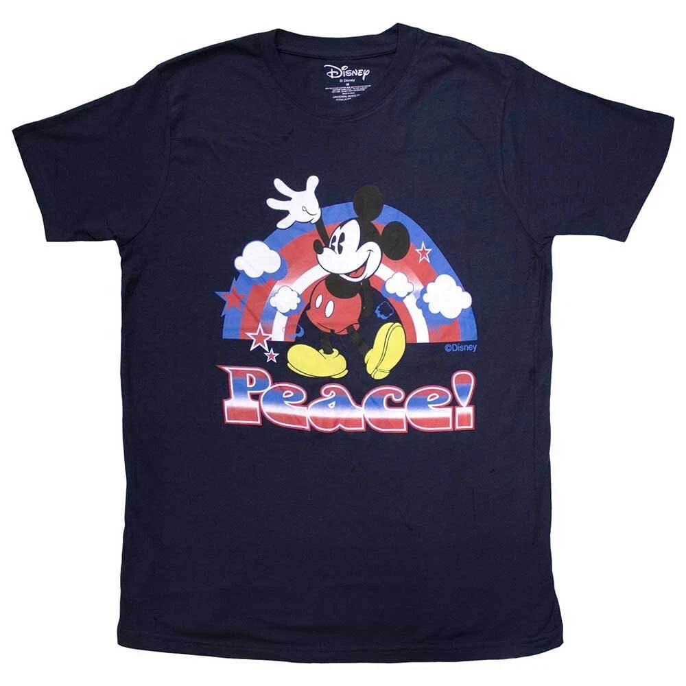 Mickey Mouse Unisex T-Shirt: Peace (Large) XL