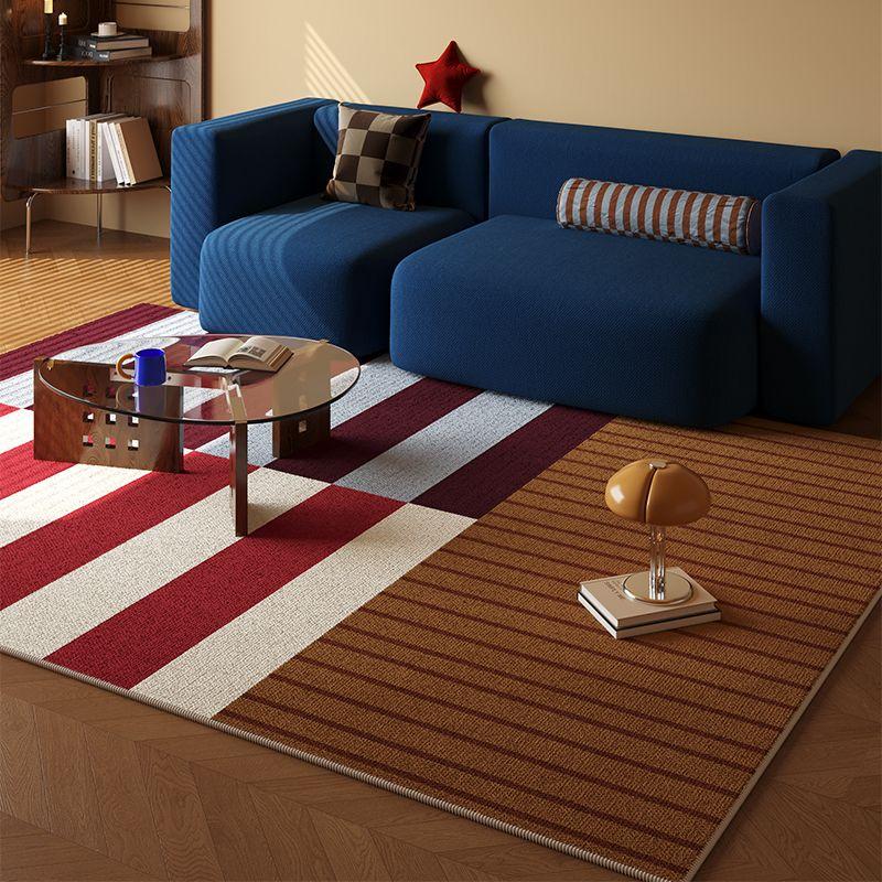 

Modern Stripe Decoration Carpets for Living Room Light Luxury Home Sofa Area Non-slip Rugs for Bedroom Washable Lounge Play Mat 100*140cm