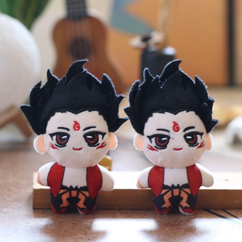 Plush Toy Nezha Keychain With Pp Cotton Backpack Accessory For Kids Gift