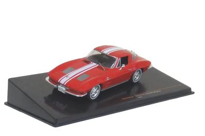 Ixo Chevrolet Corvette Stingray C2 1963 Fertigmodell 1/43 Rot/Weiß