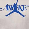 Jordan X Colaboración Awake NY Camiseta de Manga Corta Deportiva Casual con Logo Simple de Letras Unisex Blanco FV9914-133