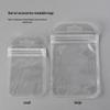 Clear Reclosable Jewelry & Nail Art Plastic Pouch with Double-Sided Seal