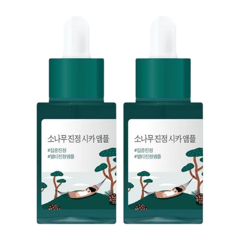 

ROUND LAB Pine Calming Cica Ampoule Soothing & Skin Barrier Repair Serum 30ml x 2set