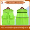 Custom Logo Emergency Management Safety Vest - Multi-Pocket Workwear for Photojournalists