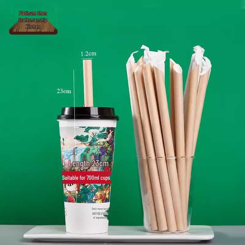 Individually Wrapped Biodegradable Paper Straws