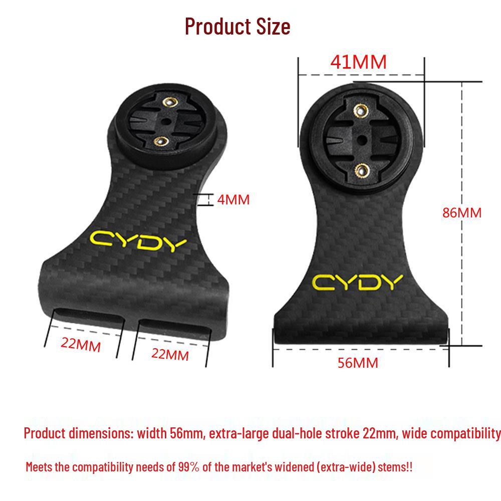 CYDY Carbon Fiber Bike Computer Mount for Garmin, Bryton, XOSS, Wahoo - Bicycle Extension Seat