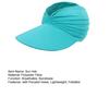 Women Sun Hat Empty Top Design Elastic Band UV Protection Hat with Ponytail Holes Outdoor Exercise Hat