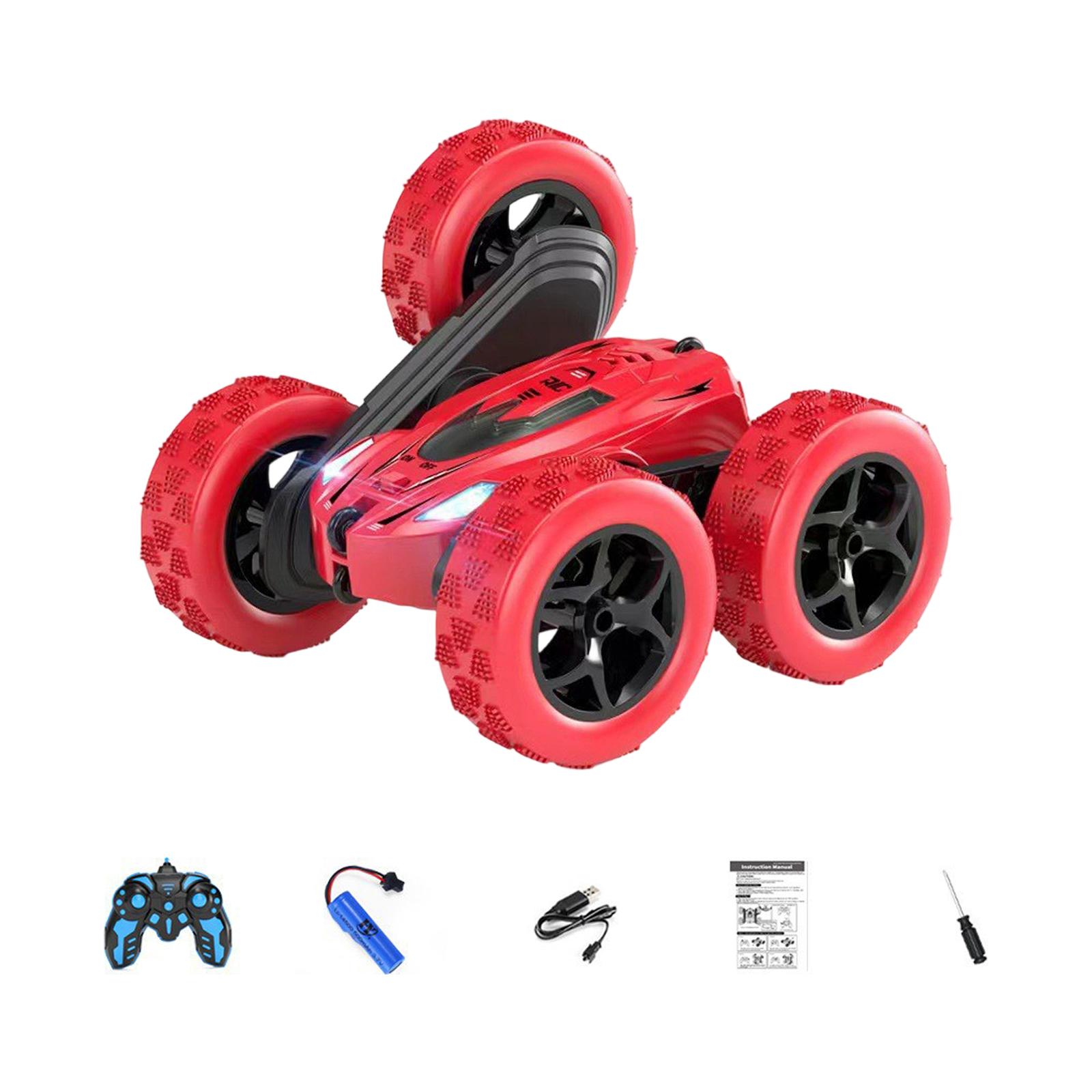 

Children s Remote Control Car With Exploding Wheels , Four-wheel Drive , Electric Stunt Off-road Toy One Size