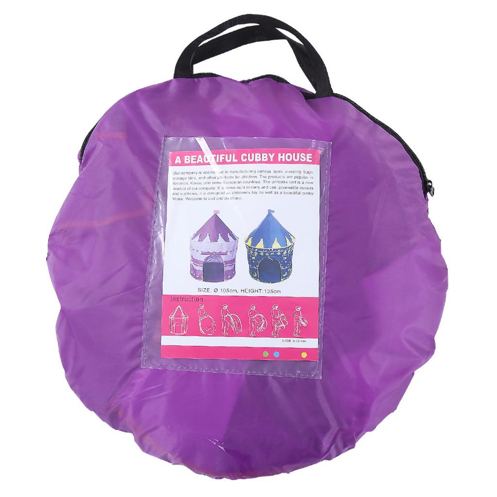  Folding Children Kids Playhouse Princess Tent Tunnel In/Outdoor for Boys Girls 