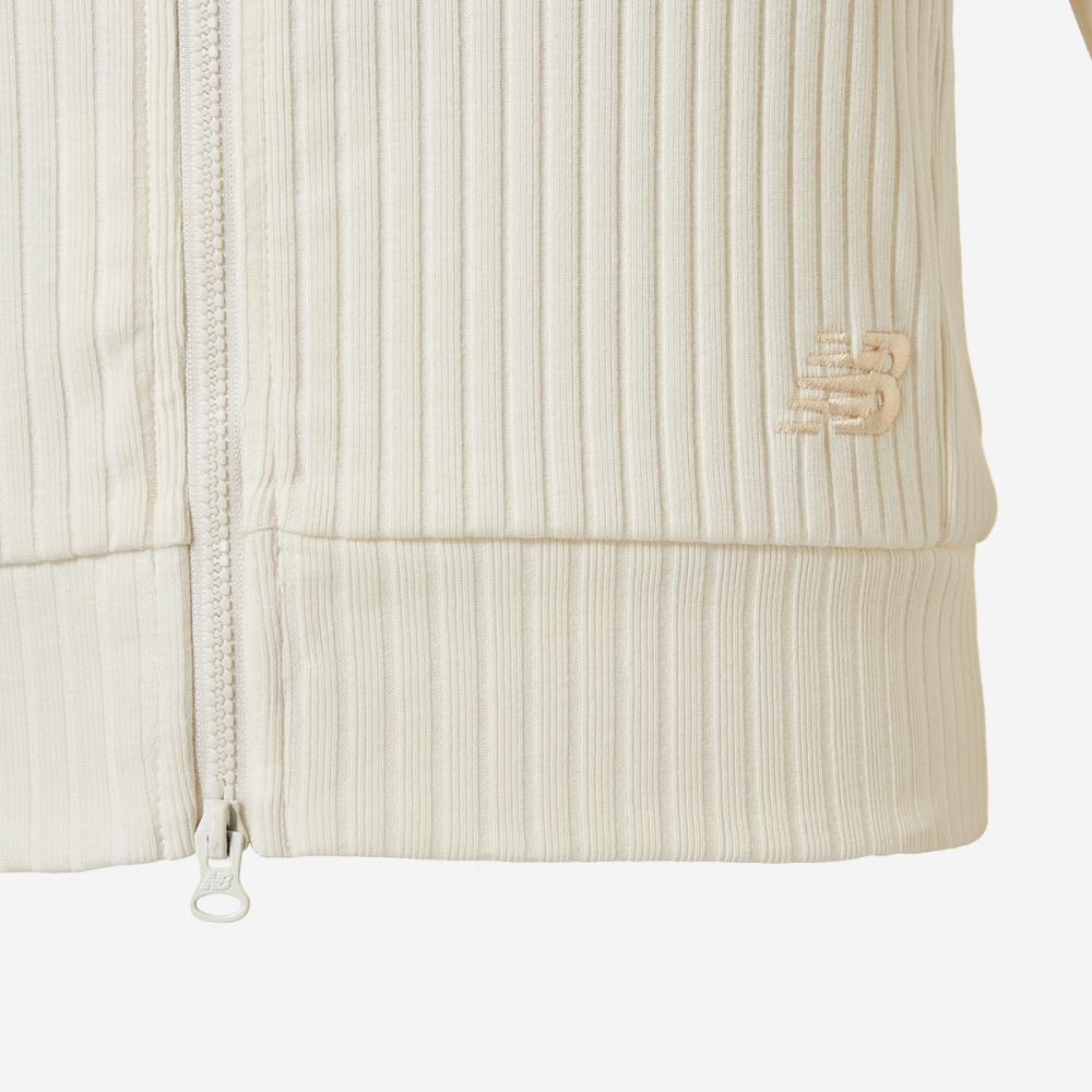 New Balance Women S Soft Lip 2 Way Zip Up Nbmde2w322   64  Cream