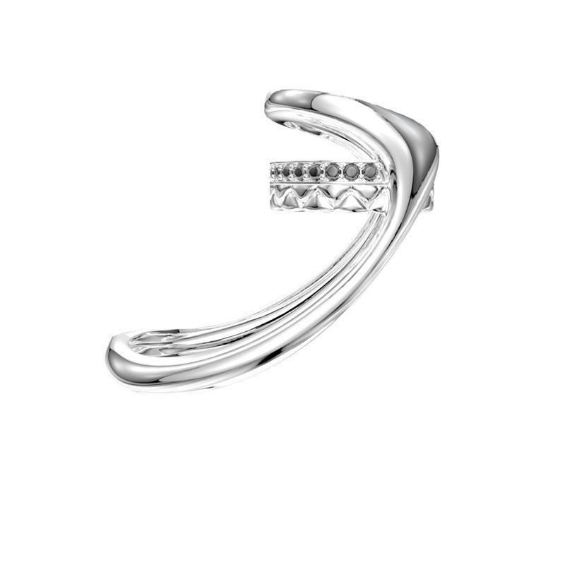 Hip Hop Geometric Irregular Double Finger Ring: Retro Style Women s Statement Accessory