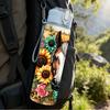 1 Stück Sonnenblumenpferd Westlicher Country-Druck 750ml Farbe Kunststoff Sport-Wasserflasche Auslaufsicher Klappdeckel mit Strohhalm Geeignet für Sport Büro Hausgebrauch