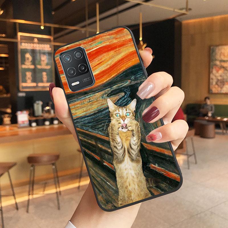 

Чехол для телефона Scream Cat Dog Art для OPPO Realme GT 2 Pro X2 Pro XT C25S 8 7 6 Pro 6i GT Master C3 C21 C21Y C11 X3 SuperZoom GT Master Explorer