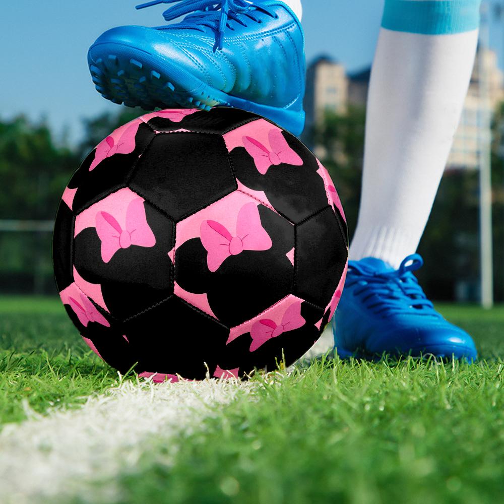 Minnie Theme Size 5 Soccer Ball, Suitable for Both Indoor and Outdoor Matches, a Gift Suitable for Everyone.
