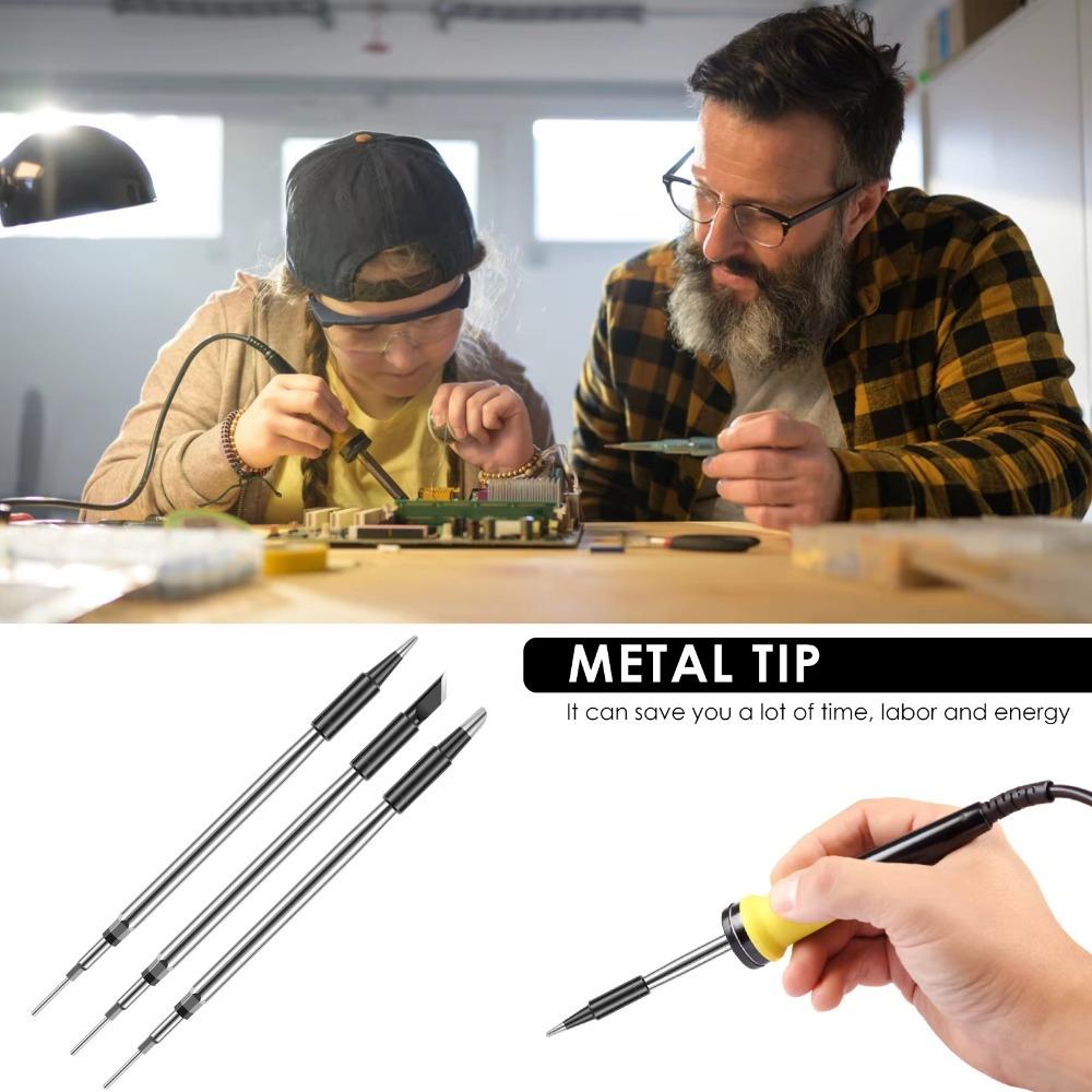 Replacement Core Soldering Iron Tip Kits Horseshoe Tip Solder Welding Tip New Soldering Iron Tool