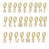 QMHJE Initial A-Z Letters Mini Small Hoop Earrings Women Gold Silver Rainbow Crystal Jewelry Earring Aretes Alphabet ABC