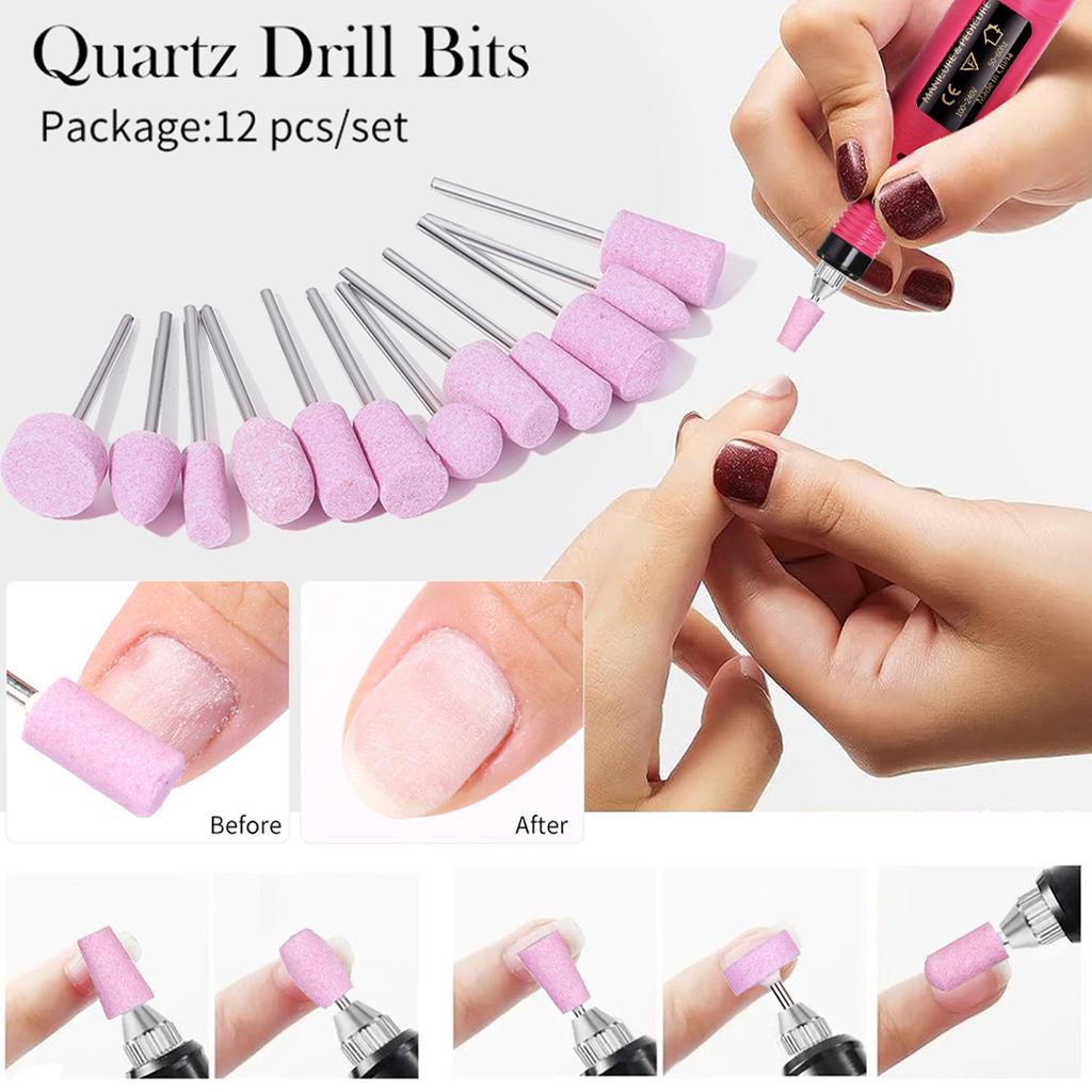 Electric Nail Drill Machine Set Professional Nail Drills Set for Gel Nails Polish Portable Nail File Manicure Tool Set