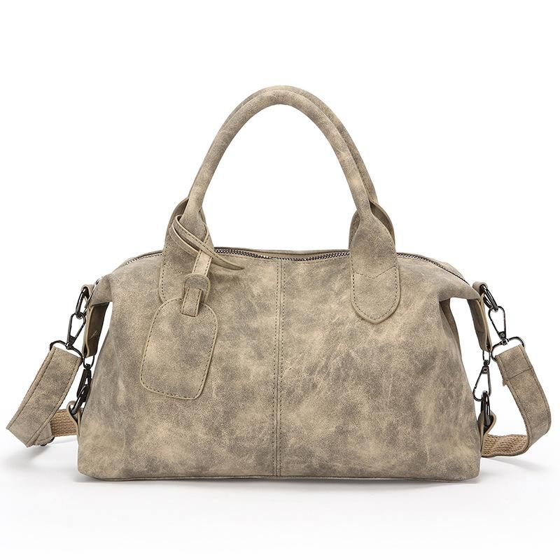 Módní a jednoduchá taška polštářovka Boston Bag Dámská taška pro dojíždění Kabelka